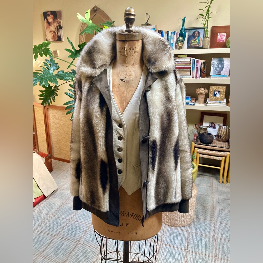 Vintage Tissavel of France Tocci Faux Fur Jacket.